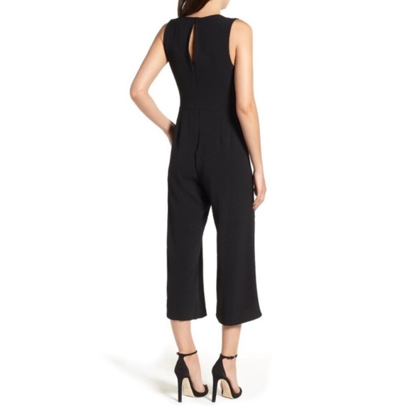 ASTR THE LABEL Tie Front wide Leg Jumpsuit - Picture 2 of 13